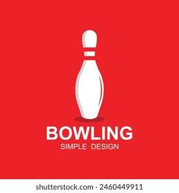 bowling logo design vector illustration. this logo suitable for sport, community, tournament and especially in the fields related to bowling