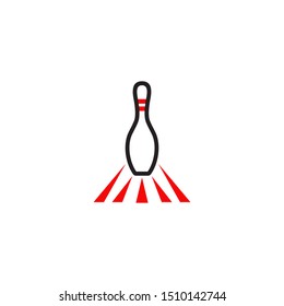 Bowling logo design vector template