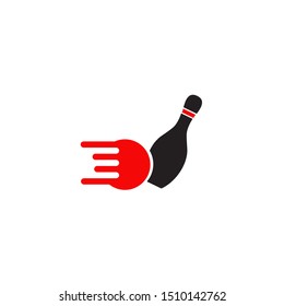 Bowling logo design vector template