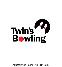 Bowling logo designs concept vector