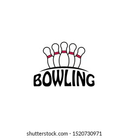 Bowling Logo, Bowling Emblem, Logotype Bowling