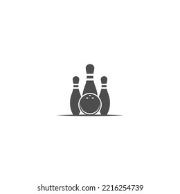 Bowling logo icon design illustration