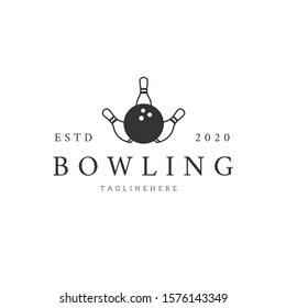  Bowling Logo Icon Vector Design Template