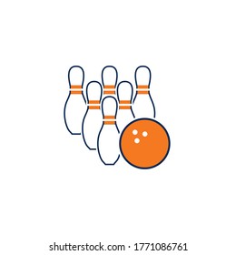 logotipo de bowling , logotipo deportivo vectorial