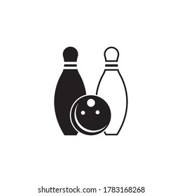 Bowling logo stock vector sport template illustration
