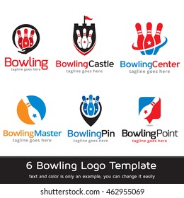 Bowling Logo Template Design Vector