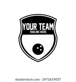 Bowling logo tournament badge logo design
