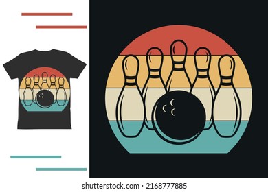 Bowling lover t shirt design