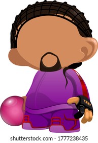 A bowling mascot for any cool bowling team.