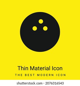Bowling minimal bright yellow material icon