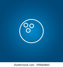 bowling outline icon