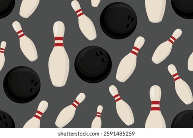 bowling pattern flat bg grey.