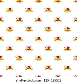 Bowling pattern seamless vector repeat for any web design