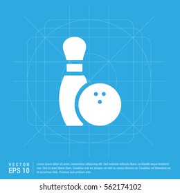 Bowling Pin and Ball Icon