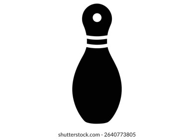 bowling pin black clip art
