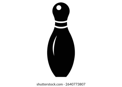 bowling pin black clip art