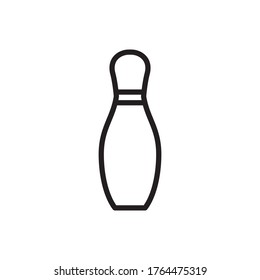 Bowling Pin Icon Design Vector Template Illustration