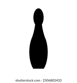 Bowling pin icon illustrated on background