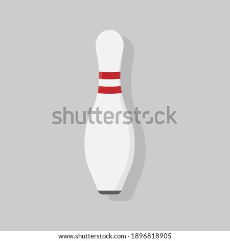 Bowling Pin Icon Isolated on White Background.