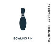 Bowling Pin icon. Monochrome style design from bowling collection. UX and UI. Pixel perfect bowling pin icon. For web design, apps, software, printing usage.