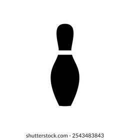 Bowling pin icon. Simple vector sign.