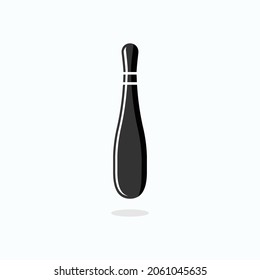 Bowling Pin Icon. Target, Sport Equipment Symbol  - Vector. 