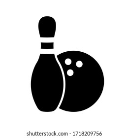 Bowling - Pin Bowling Symbol Vektordesign-Vorlage