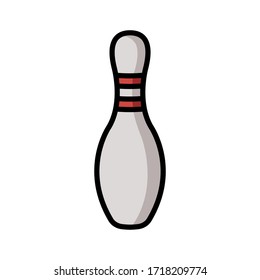 bowling - pin bowling icon vector design template