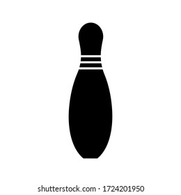 bowling - pin bowling icon vector design template, on white backround