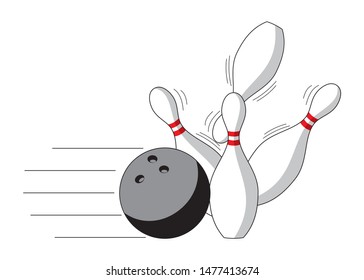 Bowling pin icon vector. Bowling game sign icon. Bowling logo illustration. Simple design style on white background.
