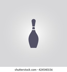 bowling pin icon. bowling pin vector. bowling pin sign