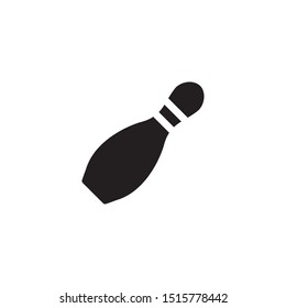 bowling pin icon vector symbol template