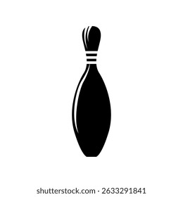 bowling pin icon vector in trendy