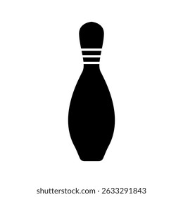 bowling pin icon vector in trendy