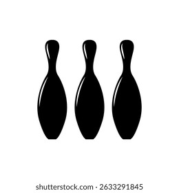 bowling pin icon vector in trendy