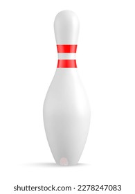 bowling pin isolated on white