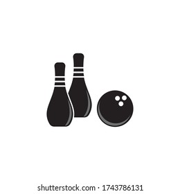 Bowling pin Logo Template vector icon illustration design