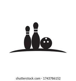 Bowling pin Logo Template vector icon illustration design