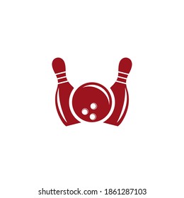 Bowling pin Logo Template vector icon illustration design