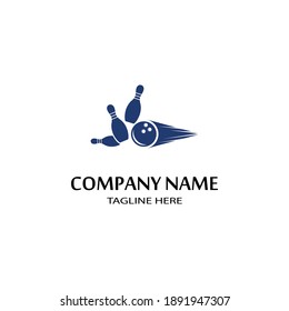 Bowling pin Logo Template vector icon illustration design