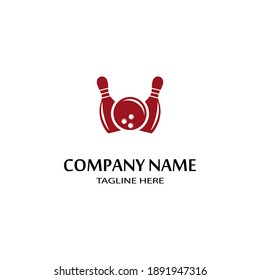 Bowling pin Logo Template vector icon illustration design
