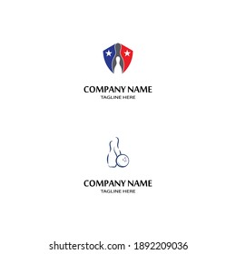 Bowling pin Logo Template vector icon illustration design
