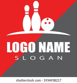 Bowling pin Logo Template vector icon illustration design