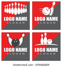 Bowling pin Logo Template vector icon illustration design