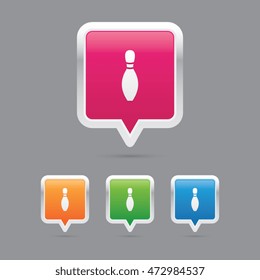 Bowling Pin Marker Icons