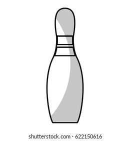 bowling pin sport game - shadow