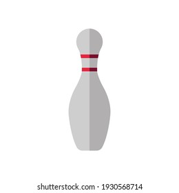 bowling pin sport icon of color style design vector template