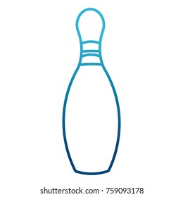 Bowling pin sport icon vector illustration graphic design