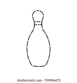 Bowling pin sport icon vector illustration graphic design