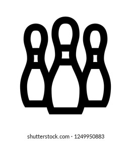 Bowling, Pin, Sport, Pixel Perfect, Outline Icon